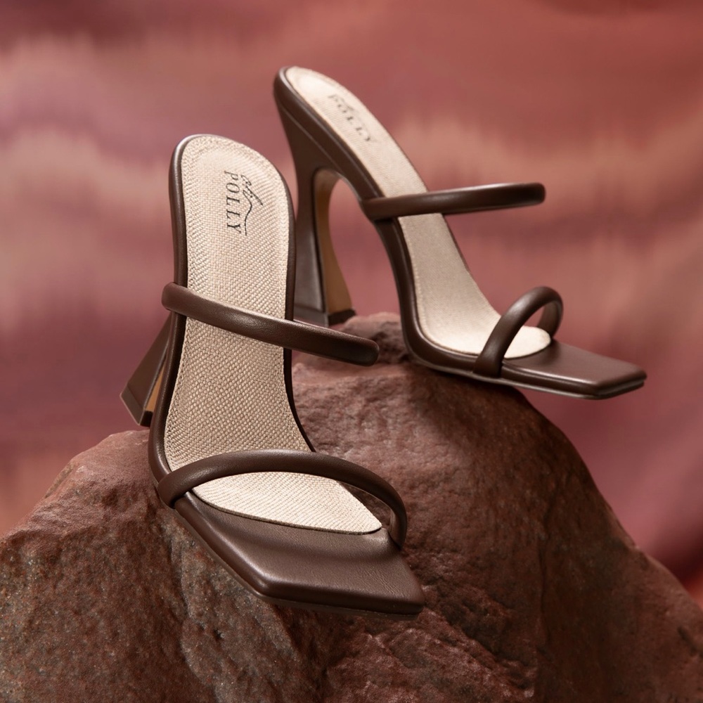Oh Polly Brown Mule Heels